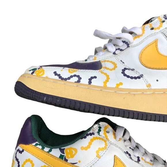 Vintage 2004 Nike Air Force 1 Low Mardi Gras Size 8.5 - Picture 13 of 16